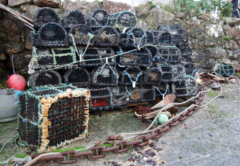 Crab/Lobster pots at Mullion Cove